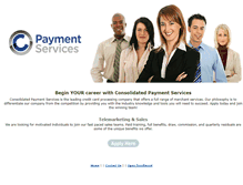 Tablet Screenshot of cpaymentservices.com